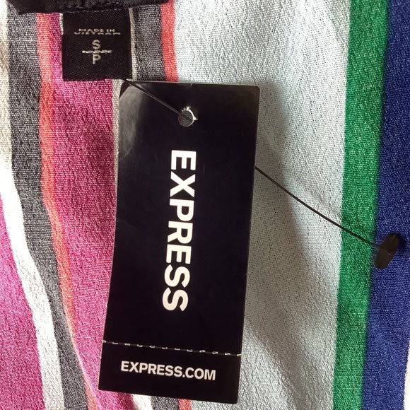Express Striped Romper Size Small New - Picture 10 of 16